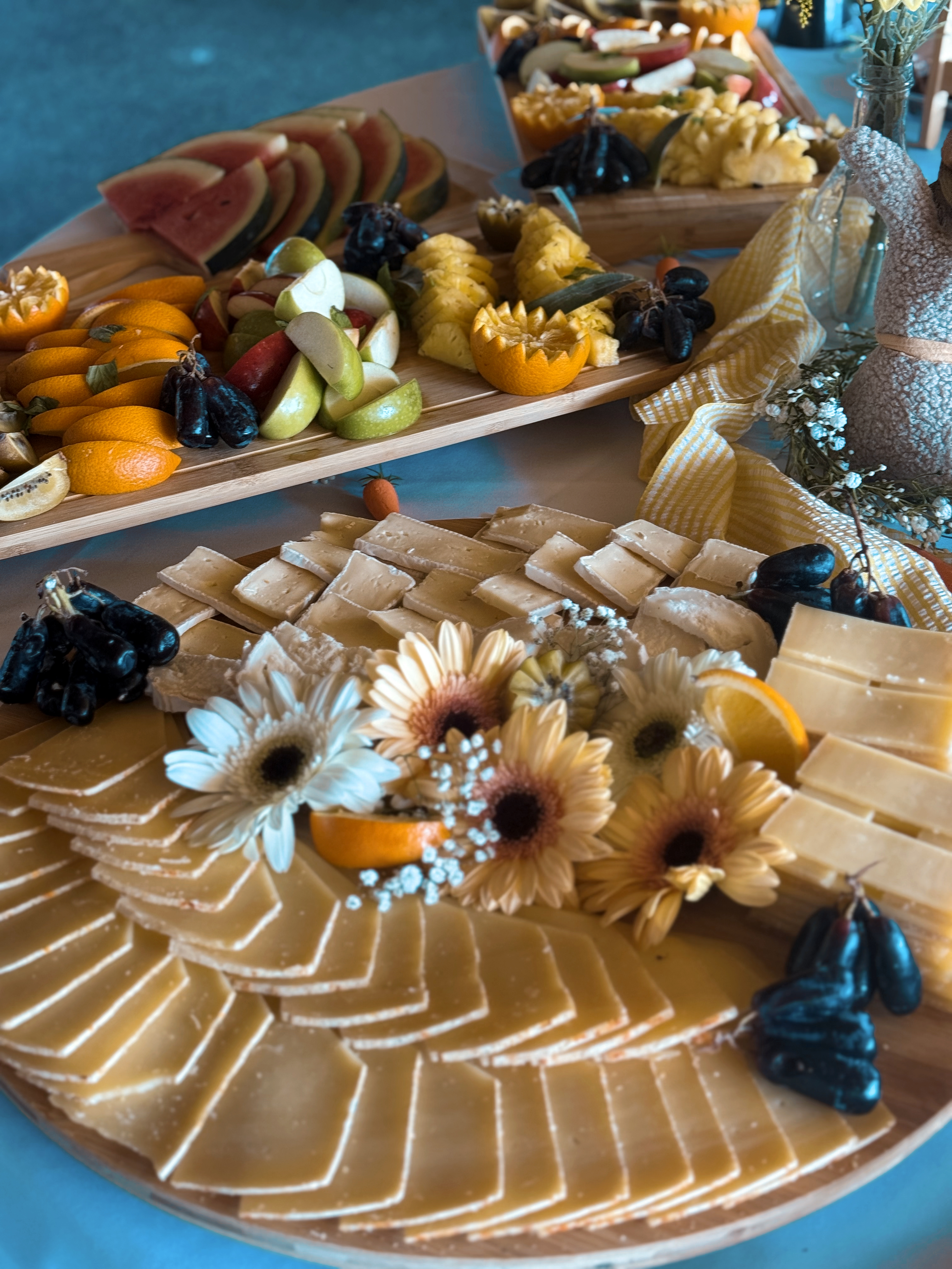 Table de réception dressée